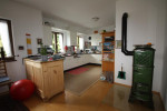 view in the open kitchen